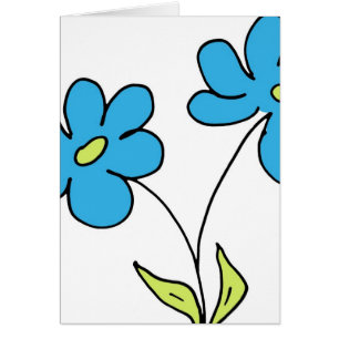 Abstract Blue Floral