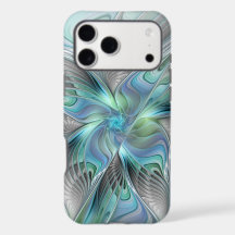 Abstract Blue Green Butterfly Fantasy Fractal Art