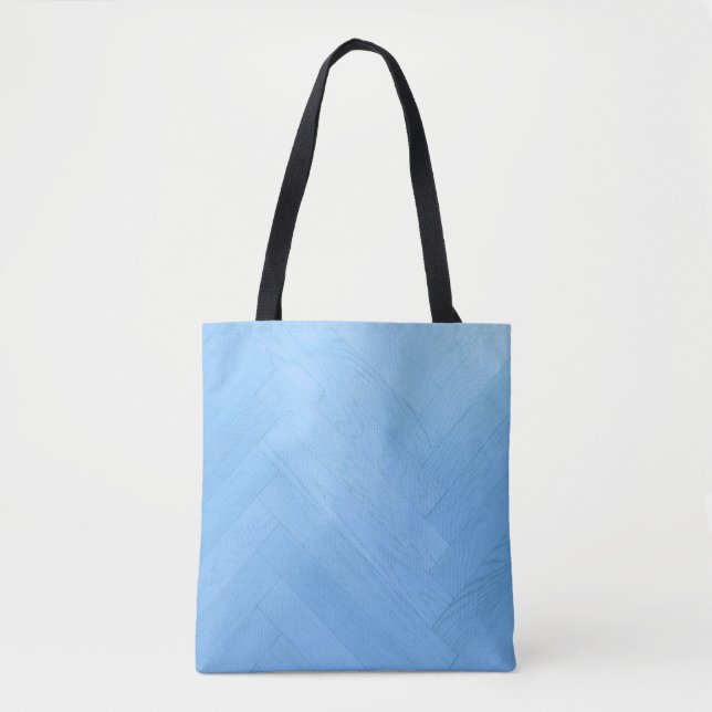 Abstract Blue Wood Floor Board | Bolso de tela (Anverso)