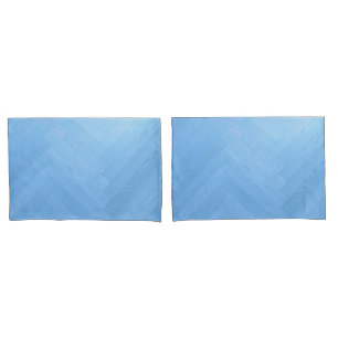 Abstract Blue Wood Floor Board Funda de cojín