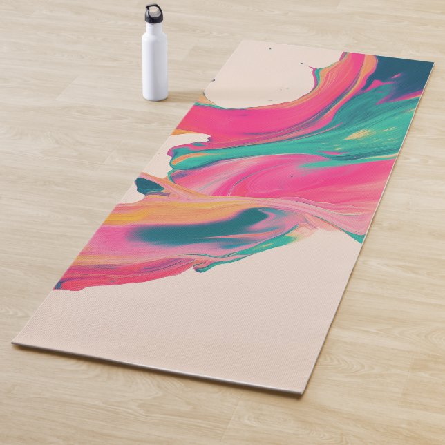 Abstract Colorful Yoga Mats  (In situ)