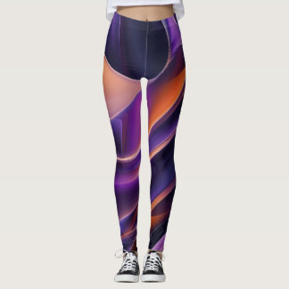 Abstract Curves Leggings