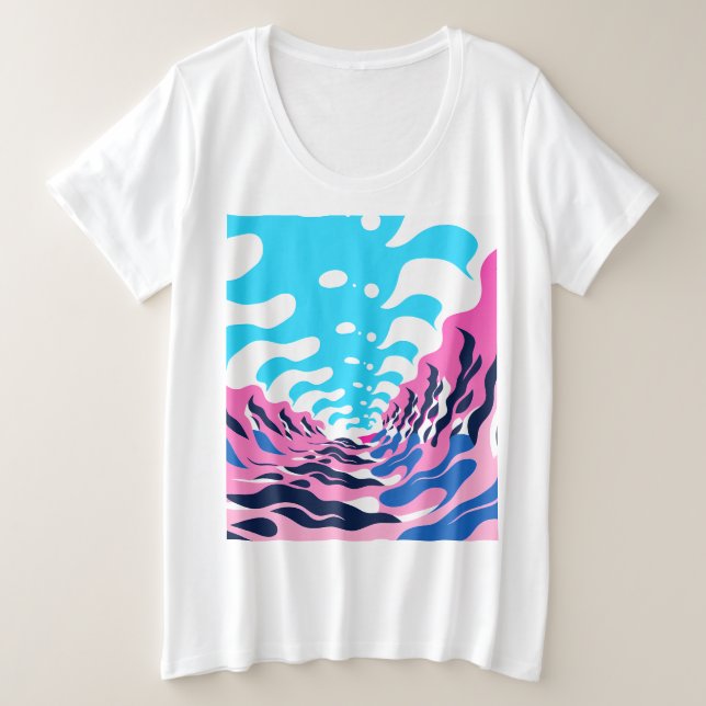 Abstract Dream Wave – Vibrant Surreal Flow (Anverso del diseño)
