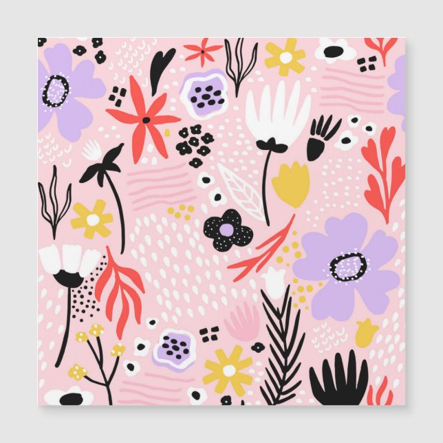Abstract Floral: Creativo Diseño Vintage. (Anverso)