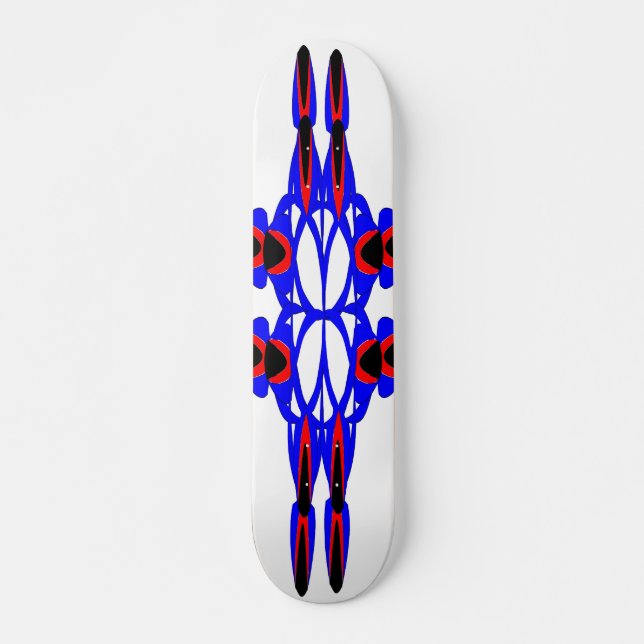 Abstract Flores y flechas Skateboard (Anverso )
