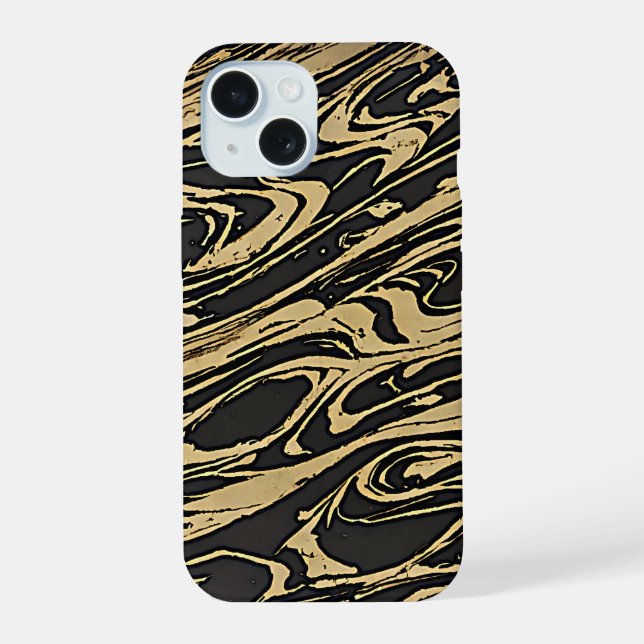 Abstract Fluid Art - Black Marble Effect (Reverso )