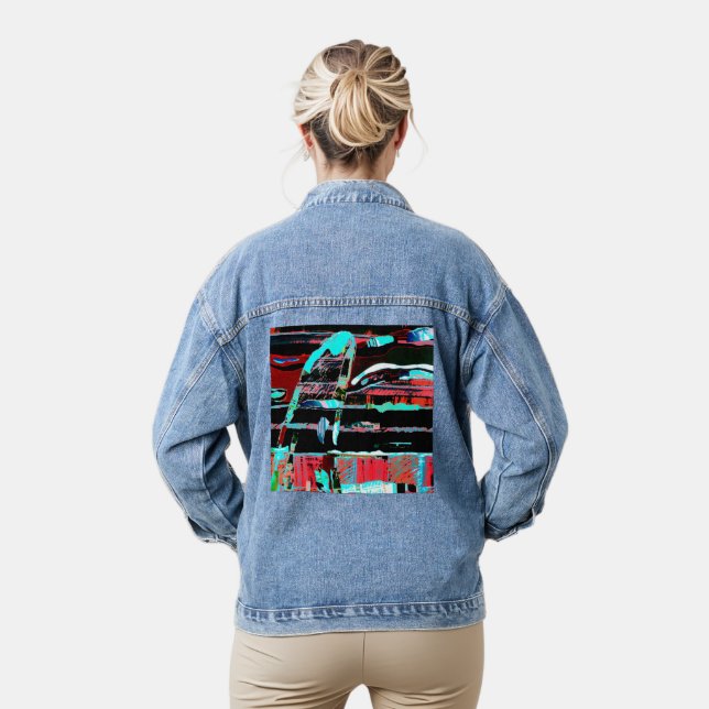 Abstract Freedom – Chaqueta vaquera de mujer perso (Modelo)