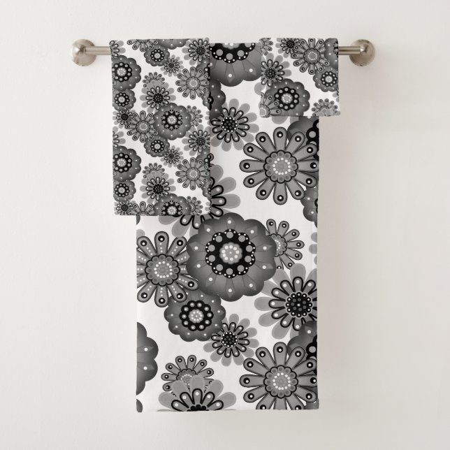 Abstract fun cartoon flowers floral kids scandinav (In situ)