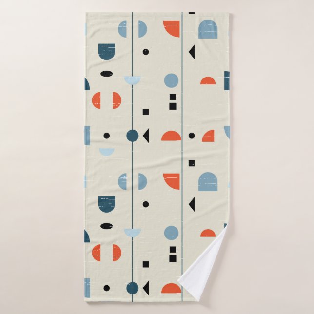Abstract geometric seamless pattern inspired by mi (Toalla de baño)