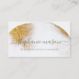 Abstract Gold Purpurina Watercolor Tarjeta de visi