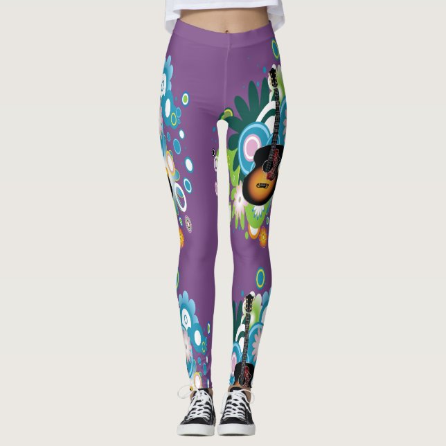 Abstract Guitar Leggings (Anverso)