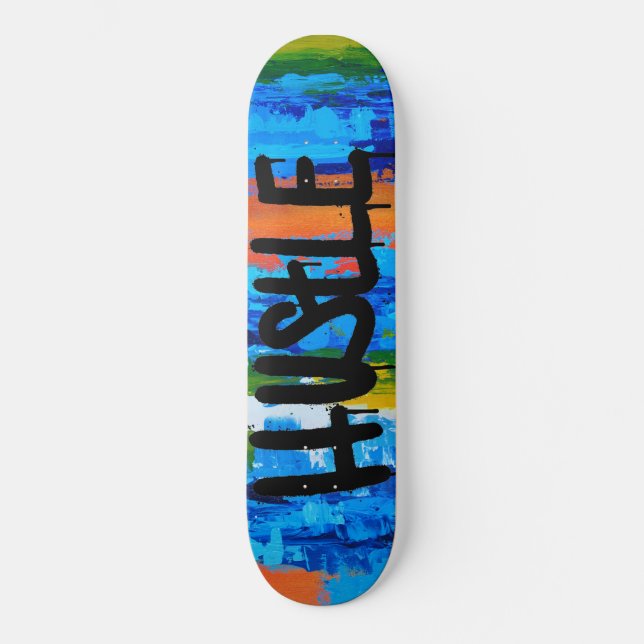 Abstract Hustle Skateboard (Anverso)