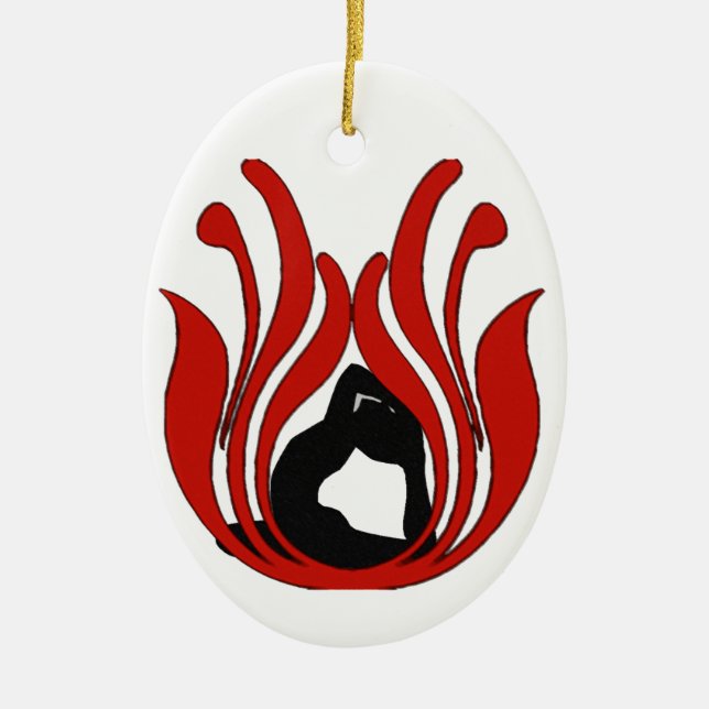 Abstract Lotus - Ornamento de yoga (Frente)