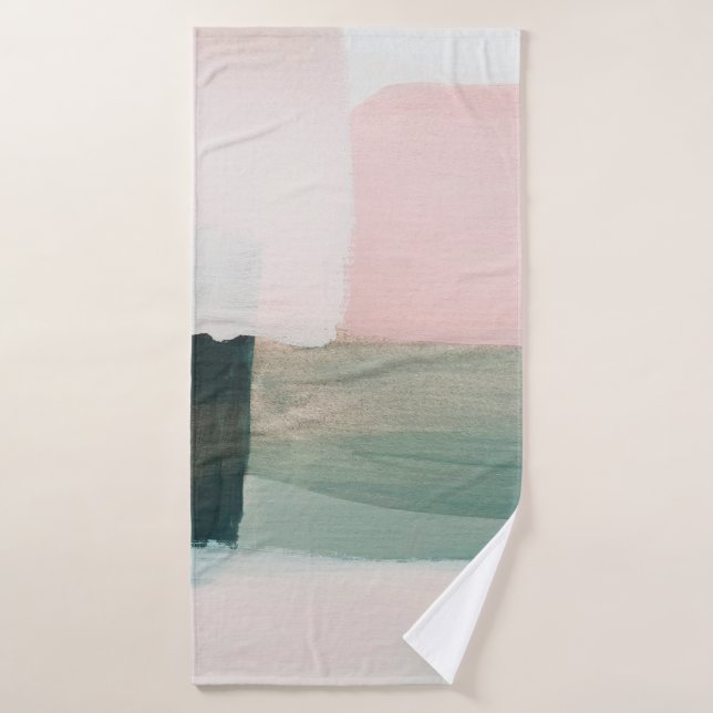 Abstract modern art background. Painting gray and  (Toalla de baño)