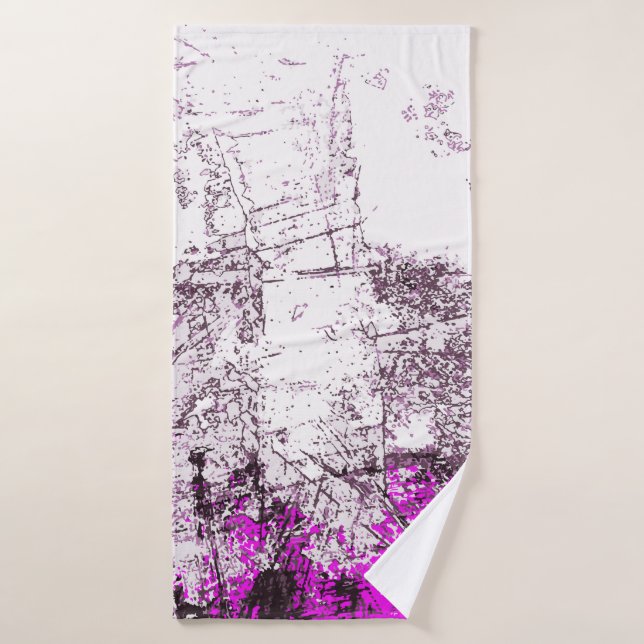 Abstract modern painting background. Illustration. (Toalla de baño)