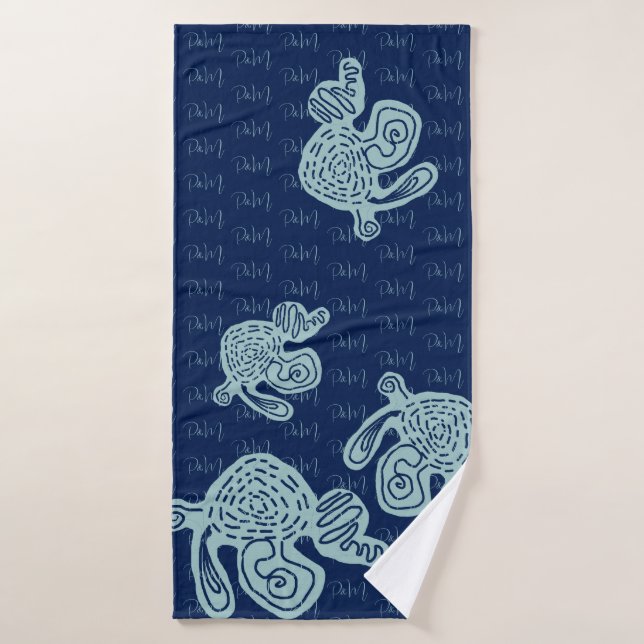 Abstract MONOGRAM Towel (Toalla de baño)