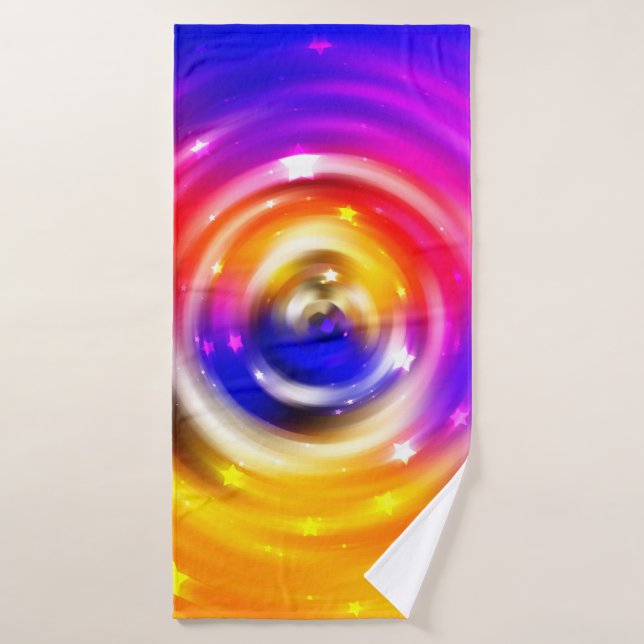 abstract multicolored background. brilliant circle (Toalla de baño)