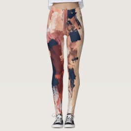 Abstract Pattern Combination Leggings