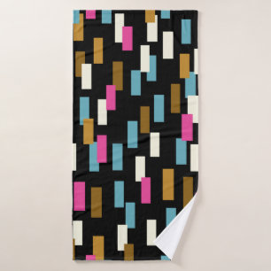 Abstract pattern with textured geometric shapes. a