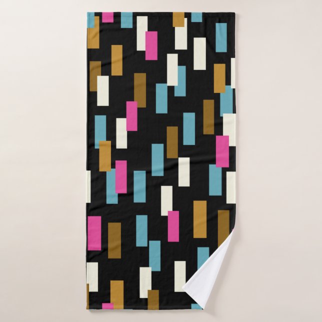 Abstract pattern with textured geometric shapes. a (Toalla de baño)