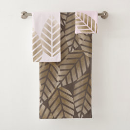 Abstract Pine Cones Of Copper And Platinum Pattern