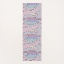🌸 Abstract Pink & Purple Yoga Mat