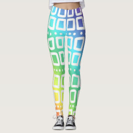 Abstract Rainbow Leggings