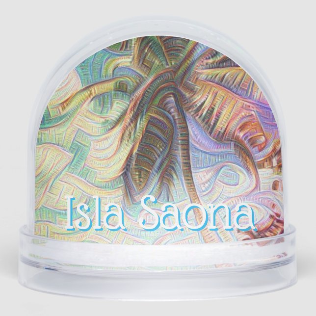 Abstract Rainbow Palm Tree Isla Saona (Anverso)