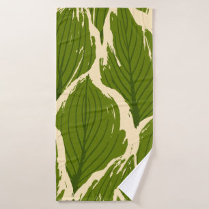 Abstract seamless pattern of exotic leaves in vivi