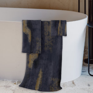 Abstract Soft Hues Deep Blue & Gold