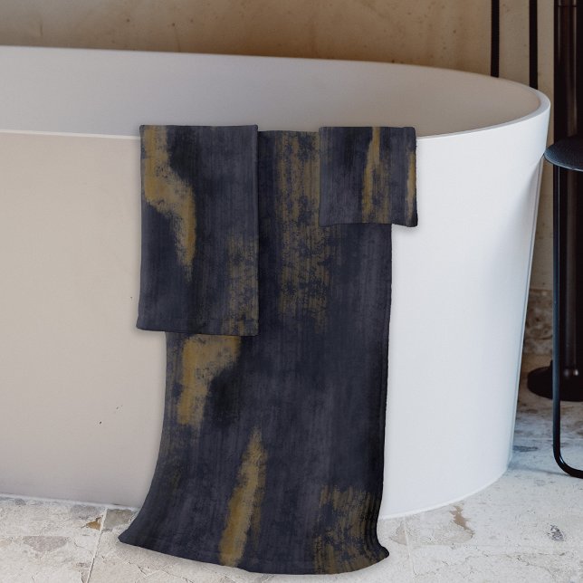 Abstract Soft Hues Deep Blue & Gold (Subido por el creador)