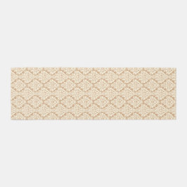Abstract Taupe Runner Rug