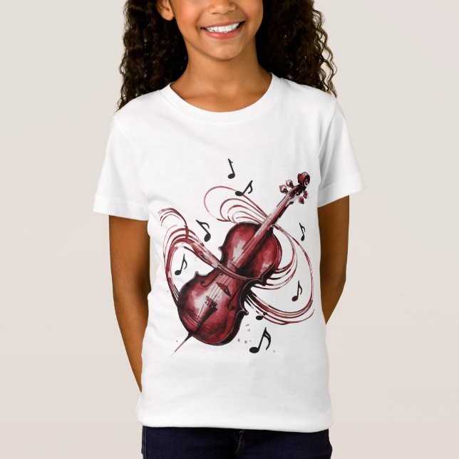 Abstract Violin Girls' Jersey  (Anverso)
