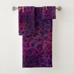 Abstract Watercolor Drogas Monograma Nombre