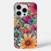 Abstract Watercolor Floral - Fundas para iPhone 15