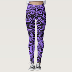 Abstract Waves Leggings - Elegir color