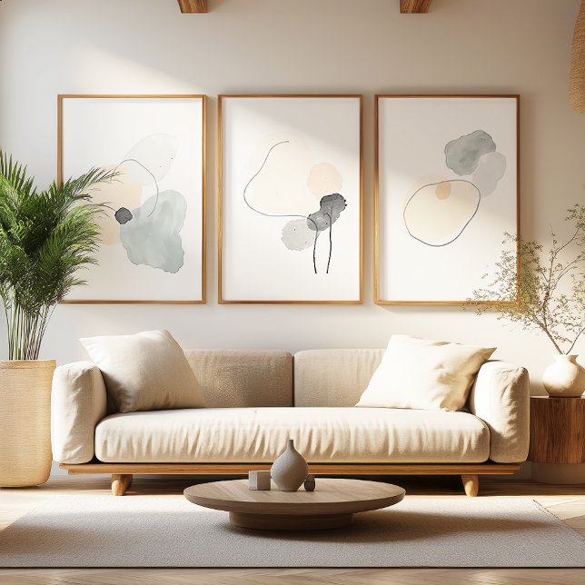 Abstract Zen Shapes Minimalist Wall Art Set (Subido por el creador)
