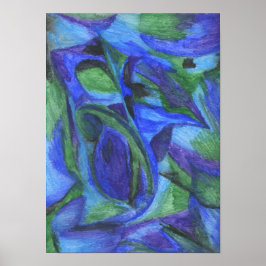 ABSTRACTO de impresión AZUL