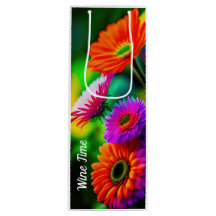 Abstracto de la bolsa de vino floral