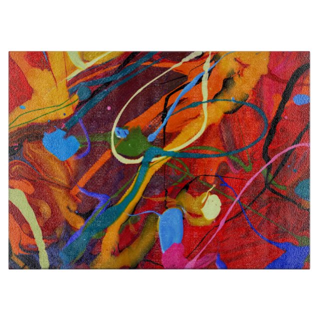 Abstracto de la tabla de corte de bandeja de pintu (Anverso)