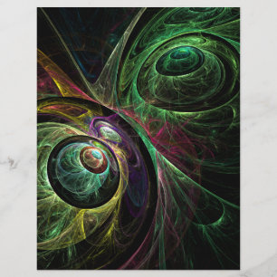 Abstracto de ojo en volante de arte