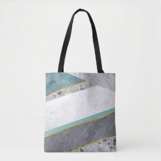 Abstracto Geométrico Moderno Bolsa De Tote