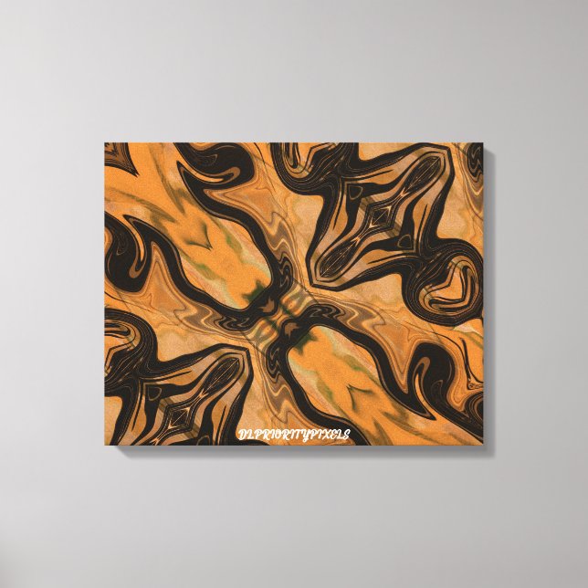 Abstracto marrón del desierto en impresión de lien (Anverso)