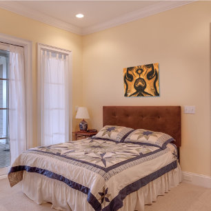 Abstracto marrón del desierto en impresión de lien