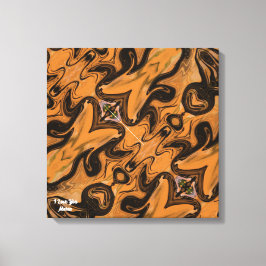 Abstracto Marrón Desértico en Impresión de Lona En