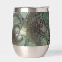 Abstracto Olive Sage Green Grey Fractal Art Fantas