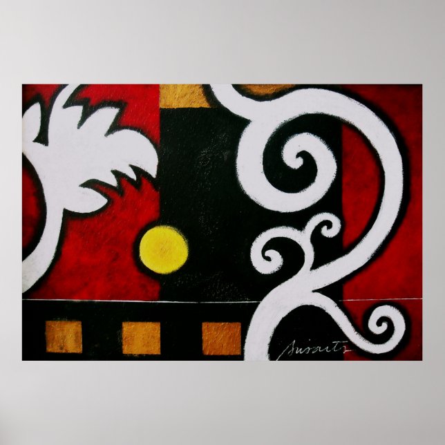 ABSTRACTO PINTURA DE ARTE MODERNO (Frente)