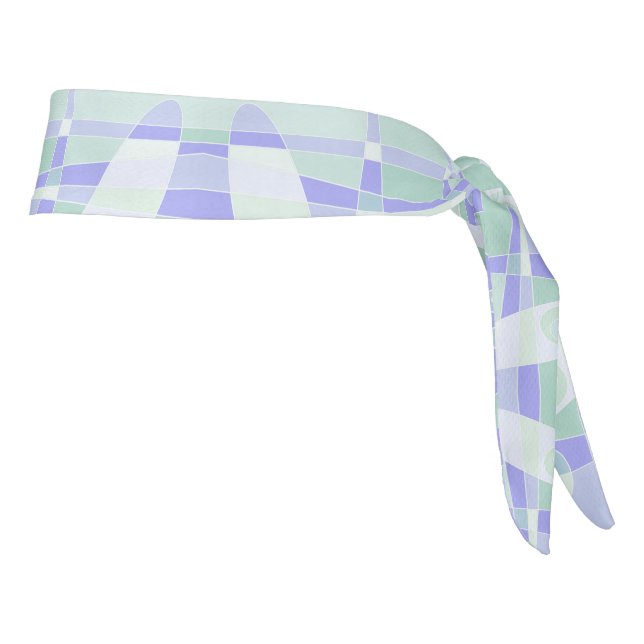 Abstracto Surfing Pastel Verde Púrpura (Girar 90)