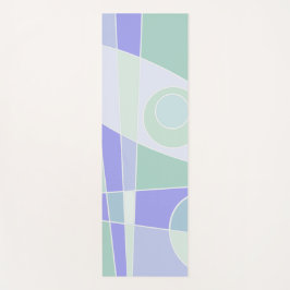 Abstracto Surfing Purple Green Yoga Mat