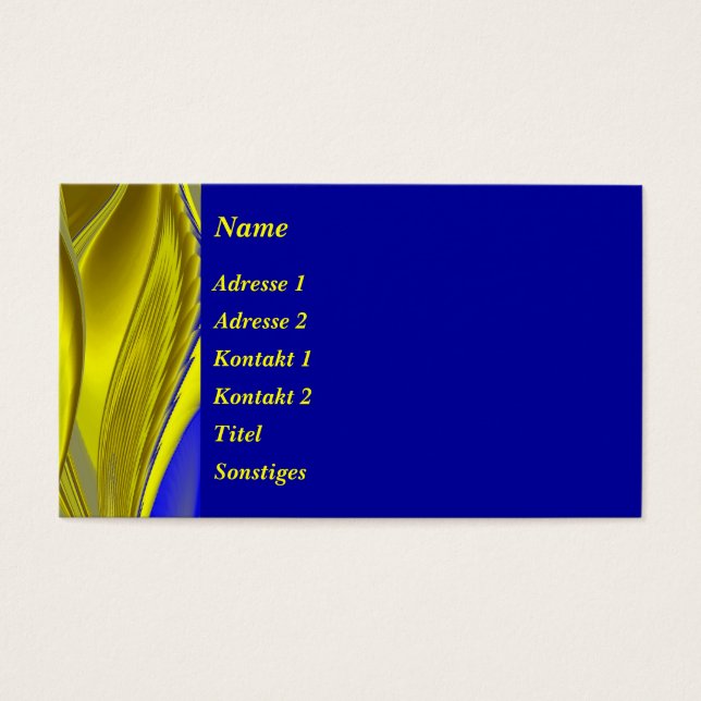 Abstrakt en oro blau - gelb (Frente)